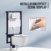 PuritySage Wall Hung Toilet Tank with Dual Flush Plate,Compatible with