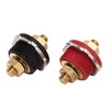 2PCS 3/8in Thru Panel Battery Terminal 250A Black Red Universal