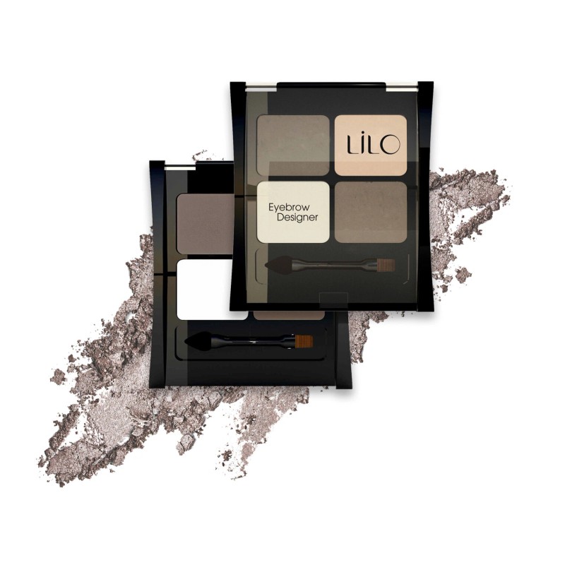 LiLo Eyebrow Designer | Brow-Maker Shadow Set with Fixating Gel