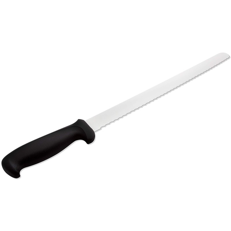Mundial 5627-14E 14-Inch Serrated Edge Slicing Knife, Black