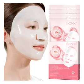 4 Mascarillas Bio Colágeno Hidratante Con Ácido Hialurónico