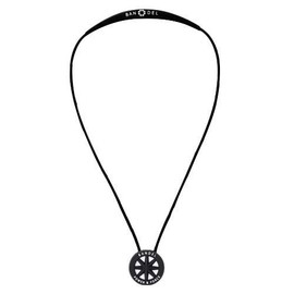 Bandel Standard Necklace, Black, Cord Length: 19.7 inches (50 cm), String Thickness: 0.09 inches (2.3 mm), Head Diameter: 1.0 inches (25 mm), Head Thickness: 0.2 inches (5.2 mm)
