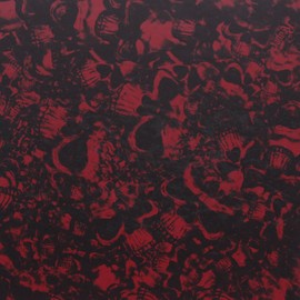 KYDEX Thermoform Sheet - (P1 Texture) - (Infused Print) - (12in x 12in) - (Reaper Black - EMT Red) - (1 Sheet) - (for Holster Making & Hobby) - (USA Made)