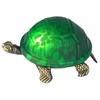20.3cm Turtle/Tortoise Design Mottled Green Stained Glass Tiffany Look Table