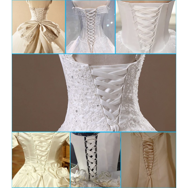 LHZHLE Corset Back Kit Replacement Adjustable Satin Wedding Dress Loops