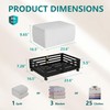 Wisuce Bamboo Under Bed Storage Containers- Underbed Organizer with Wheels