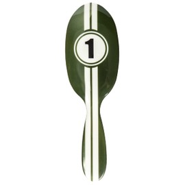 Rock & Ruddle Natural Pure Boar Bristle Hair Brush for Women and Kids (Large, 21cm) - Perfect for Wet or Dry Hair, Detangling Smoothing Blowdrying - Made in UK - Racing Stripes