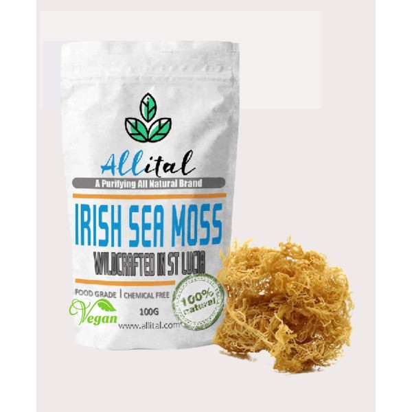 Sea Moss - Raw Wildcrafted St Lucian, 100G Gold Irish