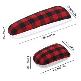 2 Pack Tailors Ham and Seam Roll Set, Tailors Ham for Pressing Tools, Linen and Doll Cotton Sewing Ham for Ironing, Seam Roller Tool Ironing Accessories for Sleeve, Collar, Curved Seam