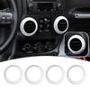 4PCS Center Console Dash Air Conditioner Vent Cover Trim Interior