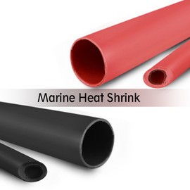 Young4us 2 Pack 3/8" Heat Shrink Tube 3:1 Adhesive-Lined Heat Shrinkable Tubing Black&RED 4Ft