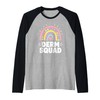 Derm Squad Rainbow Dermatologist Team Dermatology Raglan Baseball Tee