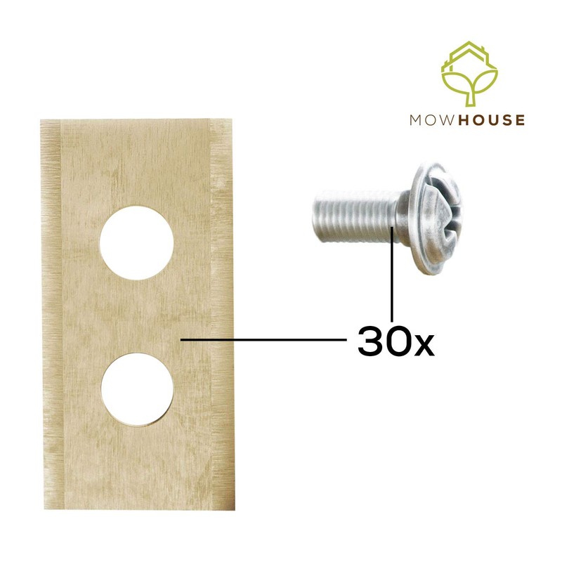 MOWHOUSE Lawnmower Spare Blades Set - Hardened Titan Blade Replacement
