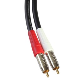 Blue Jeans Cable LC-2 Stereo Audio Cables (Black, 15 Foot)