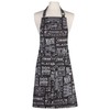 Now Designs Chalkboard Cotton Chef's Kitchen Apron, Black Print 28