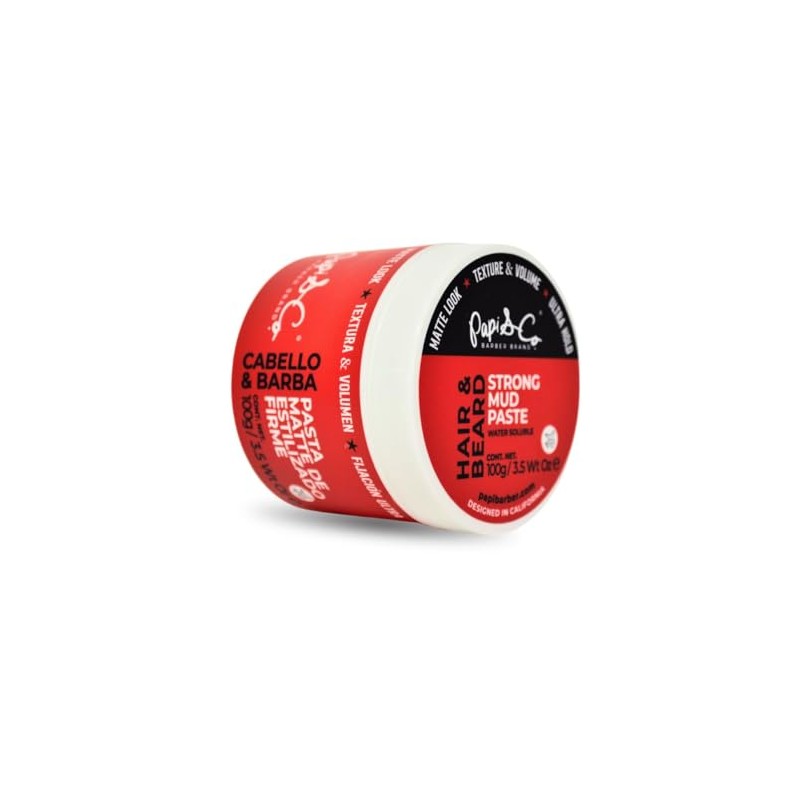 Papi & Co Strong Mud Cabello y Barba, Pasta Matte