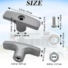 2 Pack RV Waste Valve Handle Replacement set for Waste