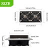 AUTOXBERT RV Side Vent Fan, 25W 12V Small Vent Ventilation