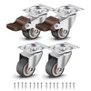 Nefish 4 Pack 1" Small Caster Wheels for Furniture Low