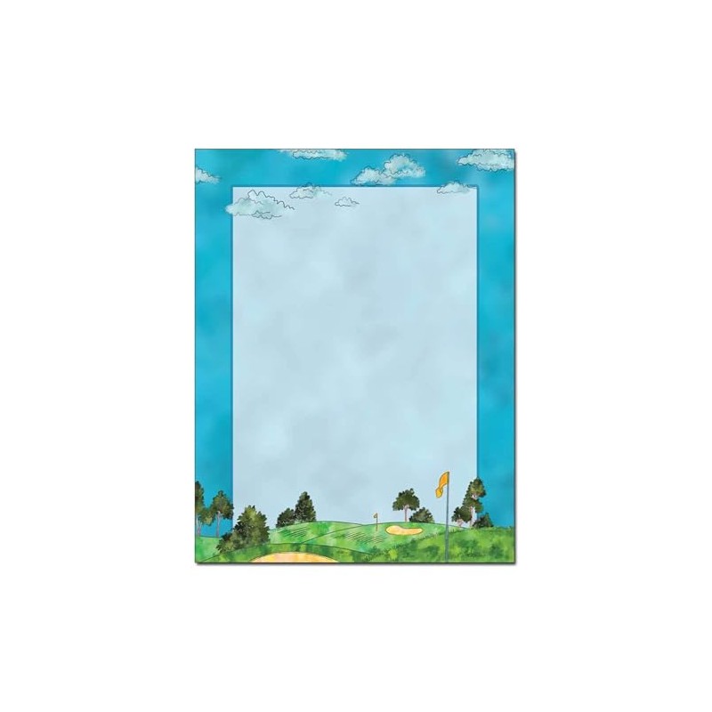 Back Nine Golf Letterhead Laser & Inkjet Printer Paper -