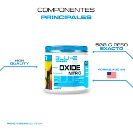 Óxido Nítrico Blu-e Supplements 500g Arginina Sabor Mango Deportivo                                                                                   