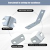 CNQLIS 10 Pcs 45 Degree Angle Bracket Fitting for 1-5/8