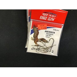 Eagle Claw 214ELA-2 Classic Hooks, Bronze