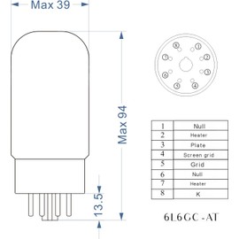 PSVANE Horizon Series 6L6WGC-AT Vacuum Tube Amplifier Matched Pair (2 PACK)