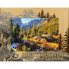 Rocky Mountain National Park with Moose Engraved Wood Picture Frame