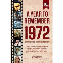 A Year To Remember 1972 History Book: A Nostalgic Tribute for the Radio Babies with Heartfelt Memories of 1972 – An Ideal Gift for Birthdays, Anniversaries, and Special Occasions