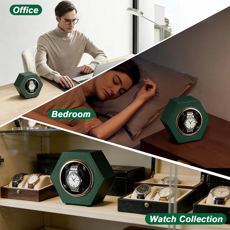 EREBUSE Single Watch Winder for Automatic Watches Ultra-Quiet Japanese Motor,