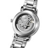 Alienwork IK Automatic Watch Men Women Skeleton Glass Base, Silver/silver/silver