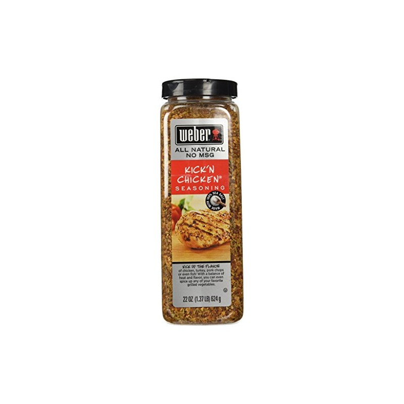 Weber Kick'n Chicken Seasoning 22 Oz. Made with Sea Salt