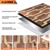 OYASIMI 60pcs 3D Metallic Look Peel and Stick BacksplashTiles,Retro Brown