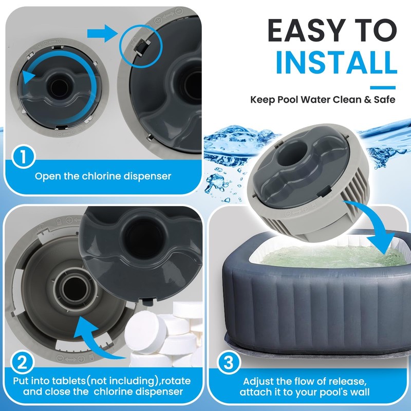 Hnemix P05345 P03821 Chemical Chlorine Dispenser System,Chemical Dispenser Replacement for