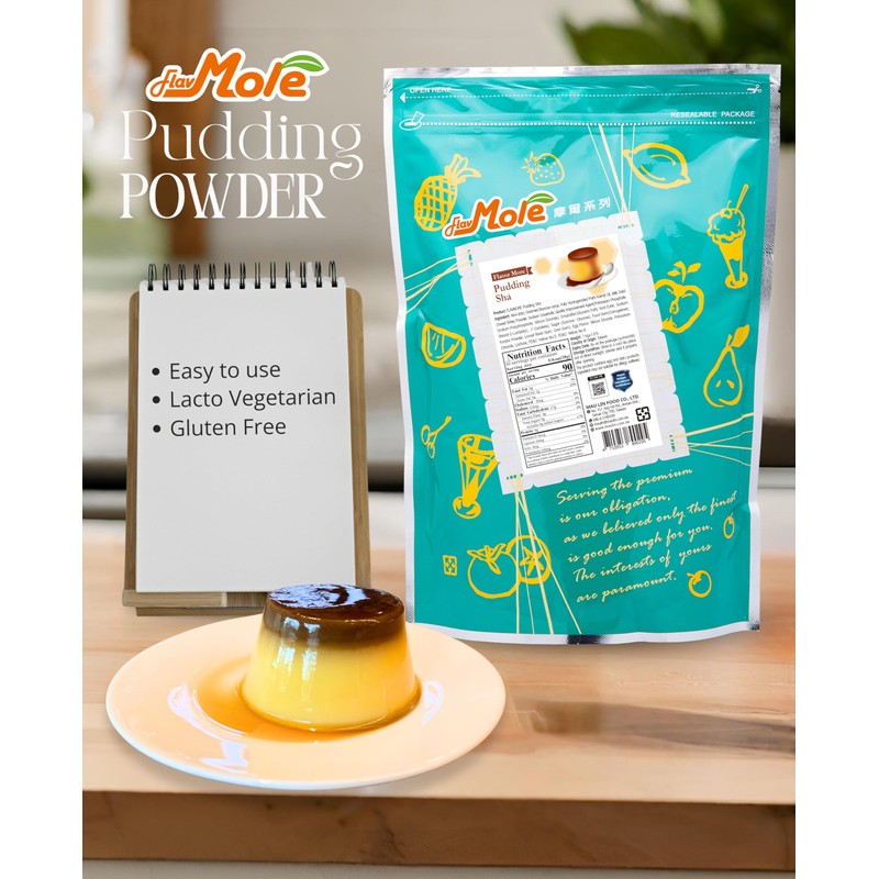 Flavmore Pudding Powder Mix (2.2 lbs), Cook & Chill (1:10