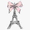 Eiffel Tower Bumper Sticker Vinyl Decal 5 inches