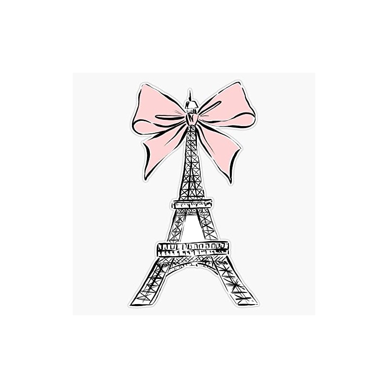 Eiffel Tower Bumper Sticker Vinyl Decal 5 inches