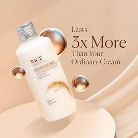 The Face Shop Rice & Ceramide - Emulsión Facial Hidratante de Arroz y Ceramidas, 150 ml - Loción ligera nutritiva para suavizar y proteger la barrera 