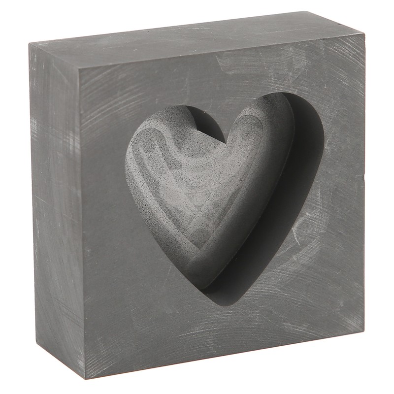 Graphite Casting Mold Professional Heart Shaped Ingot Casting Refining Mould
