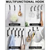 Kureny Pack of 12 Coat Hooks, Coat Hooks for Screwing,