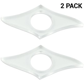 2 Pieces Page Spreader for Reading Clear Book Page Holder Transparent Lightweight Thumb Bookmark Rings Finger Book Opener Tool Book Reading Accessories Gifts for Book Lovers Teachers