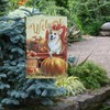 GiftWrap Etc Corgi Fall Welcome Garden Flag – 12" x