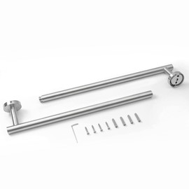 HITSLAM Brushed Nickel 31.6 Inch Towel Bar for Bathroom, SUS304 Stainless Steel Bathroom Towel Rack Wall Mounted, Modern Home Decor Bath Towel Holder with Hardware Accessories