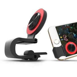 2Pcs Red Mobile Phone Joystick Gaming Controller,Aim Keys L1R1 and Gamepad Rules Call of Duty of Survival,Cellphone Game Trigger,Battle Royale Sensitive Shoot Mobile Phone Game Finger Covers Wrap