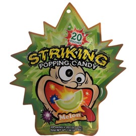 (20 Pouches) Striking popping candy X 5 Packs (MELON)