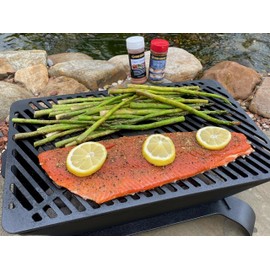 King Kooker Cast Iron Charcoal Grill 18" x 12" Cooking Area, 8.5" Grill Height