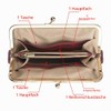 Royal Bagger RFID Kiss Lock Wallet, Solid Colour Multi-Card Slots
