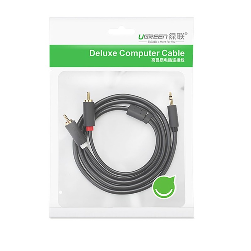 UGREEN 3.5mm male to 2RCA male cable 2M (10510)