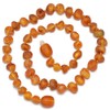 Genuine Baltic Amber Necklace - Raw not Polished Beads -